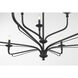 Velena 9 Light 47.25 inch Dark Matte Black Chandelier Ceiling Light