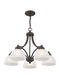 Somerset 5 Light 25 inch English Bronze Dinette Chandelier Ceiling Light