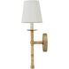Tulum 1 Light 6 inch Matte Brass Sconce Wall Light