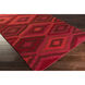 Mesa 36 X 24 inch Rust/Burgandy/Coral/Rose Handmade Rug