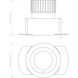 Trimless COB LED Textured White Interior Downlight