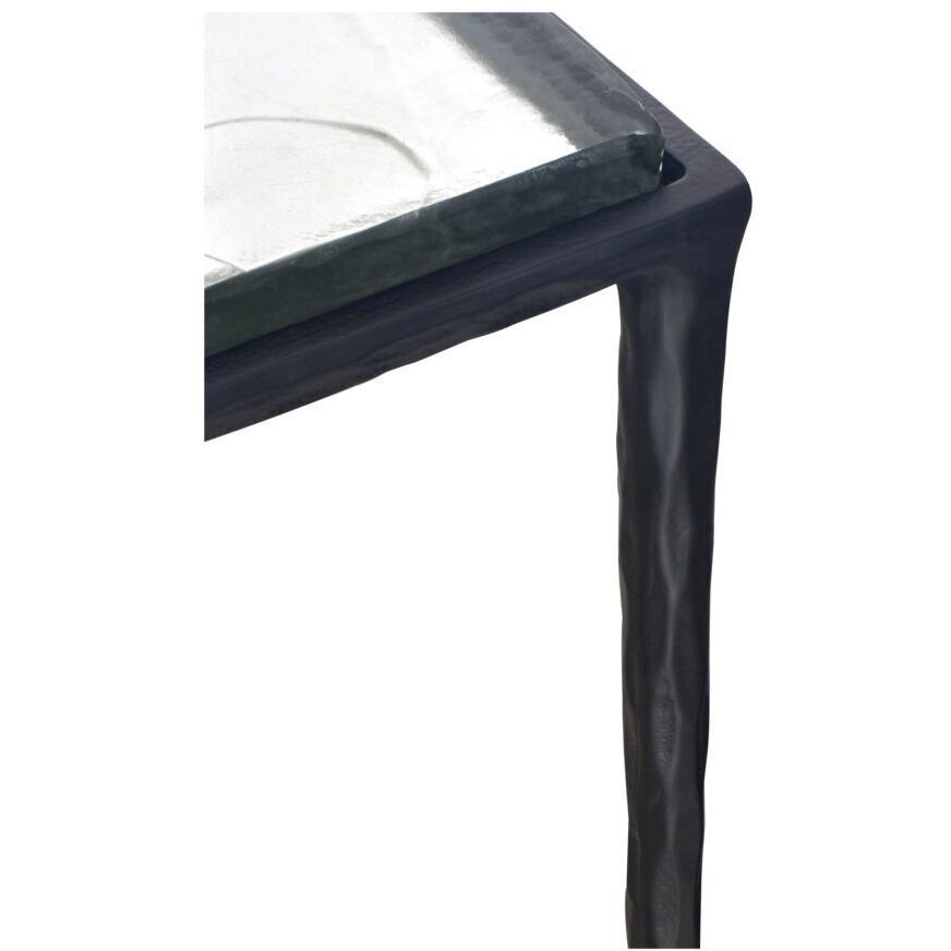 Mari 20 X 19 inch Clear Side Table