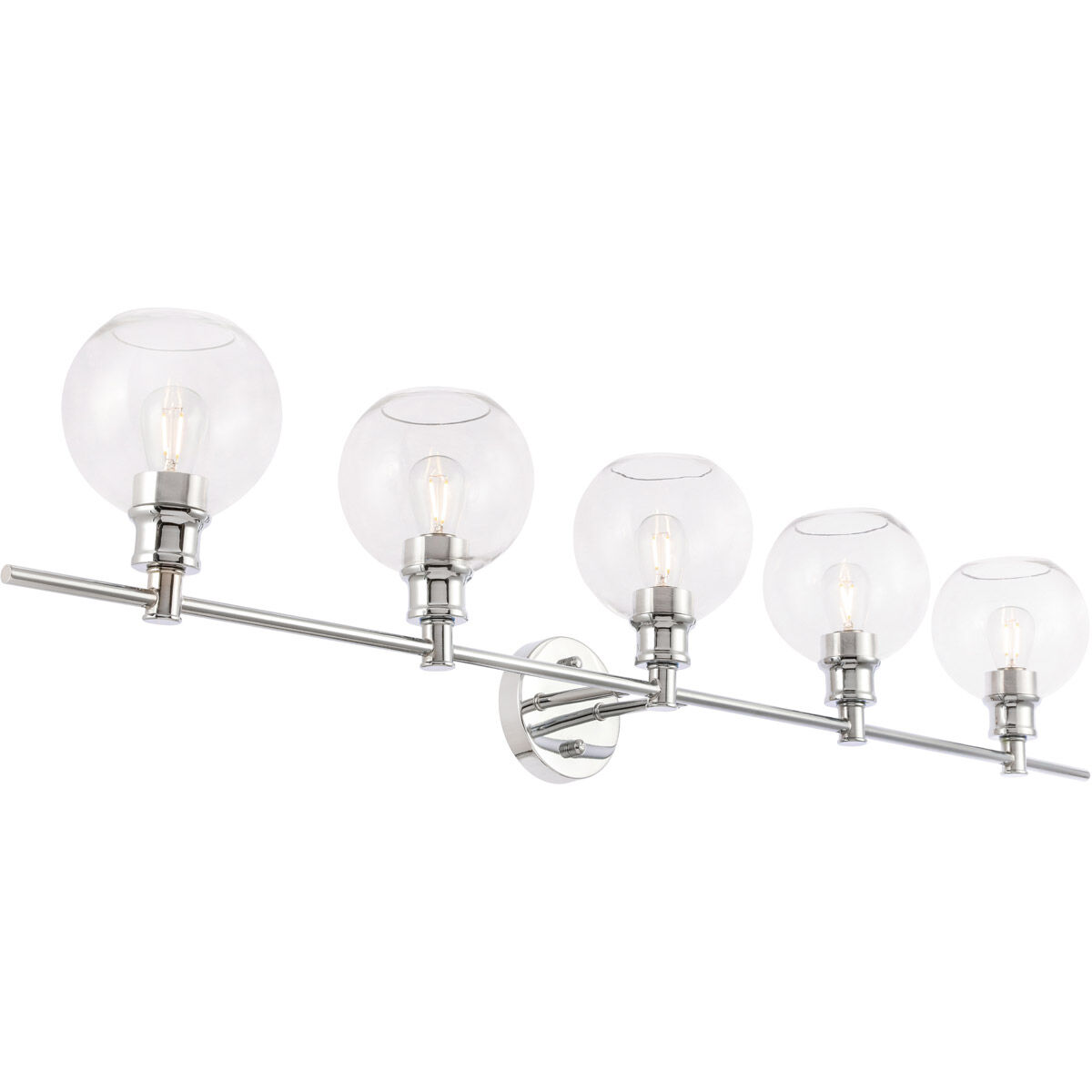 Collier 5 Light 47 inch Chrome Wall sconce Wall Light