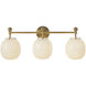 Alora Mood Cherise 3 Light 28.38 inch Brushed Gold Vanity Light Wall Light