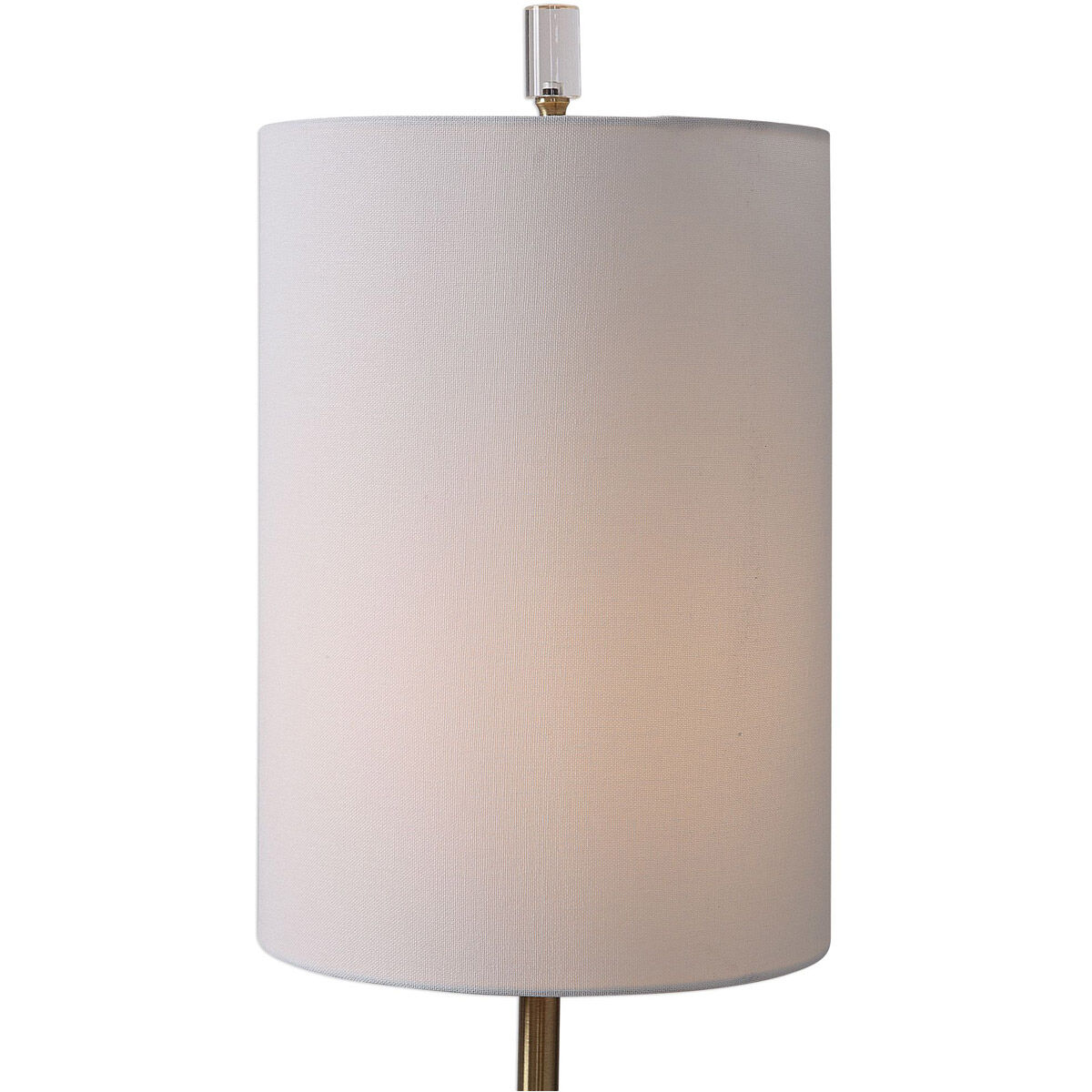 Margo 33 inch 100 watt Antique Brass and Crystal Buffet Lamp Portable Light