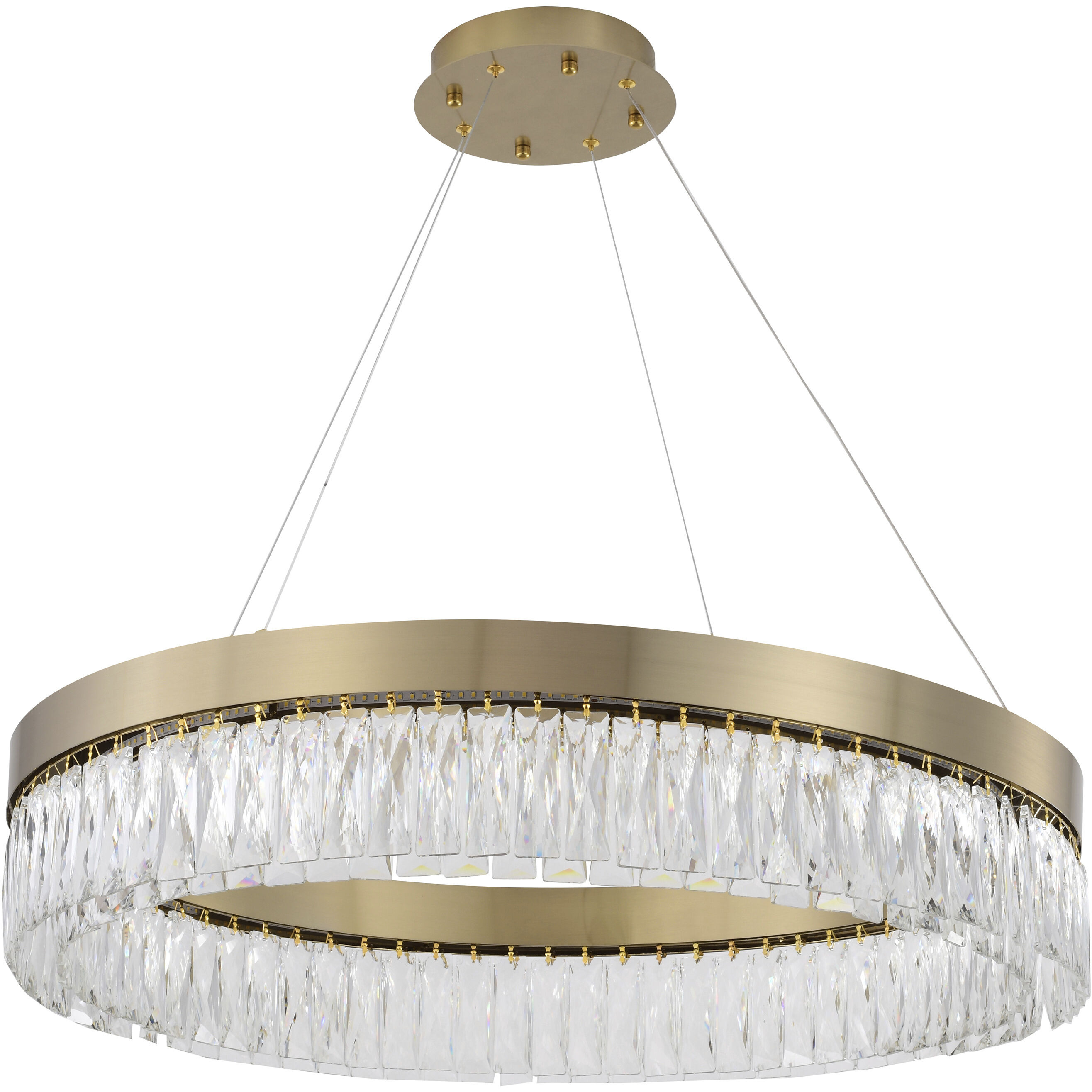 Canada LED 32 inch Gold Chandelier Ceiling Light