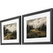 Inspired Landscape Green and Beige Framed Art