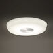 Sol LED 16 inch Brushed Nickel Flush Mount Ceiling Light in 16in.