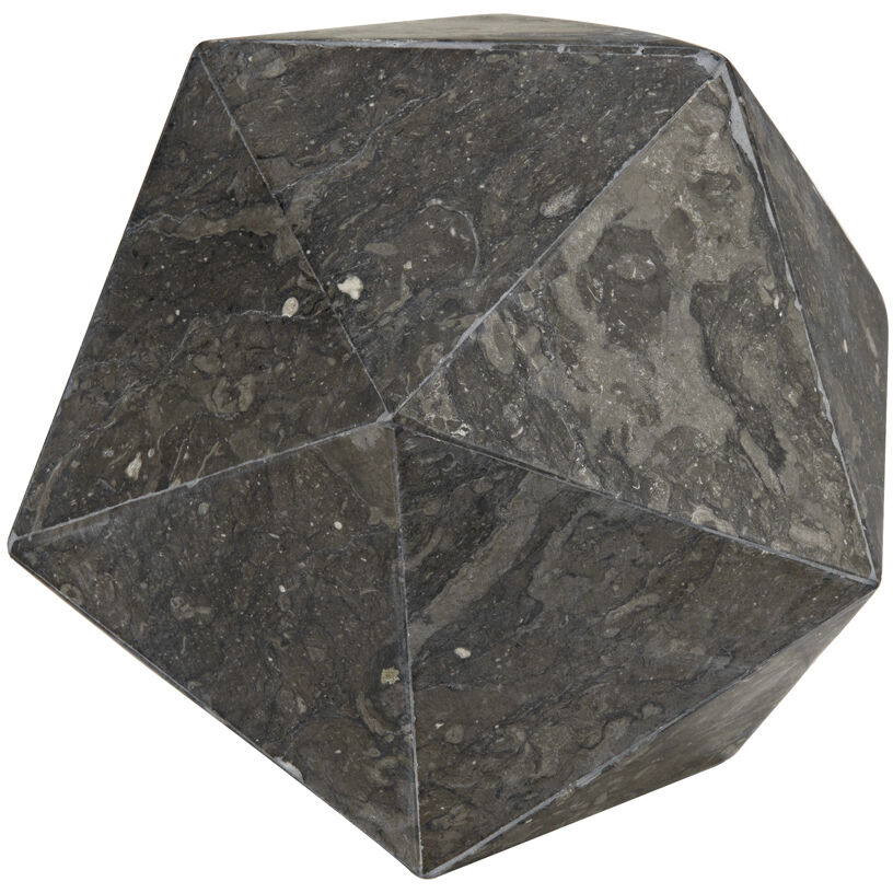 Polyhedron Black Marble Object