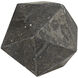 Polyhedron Black Marble Object