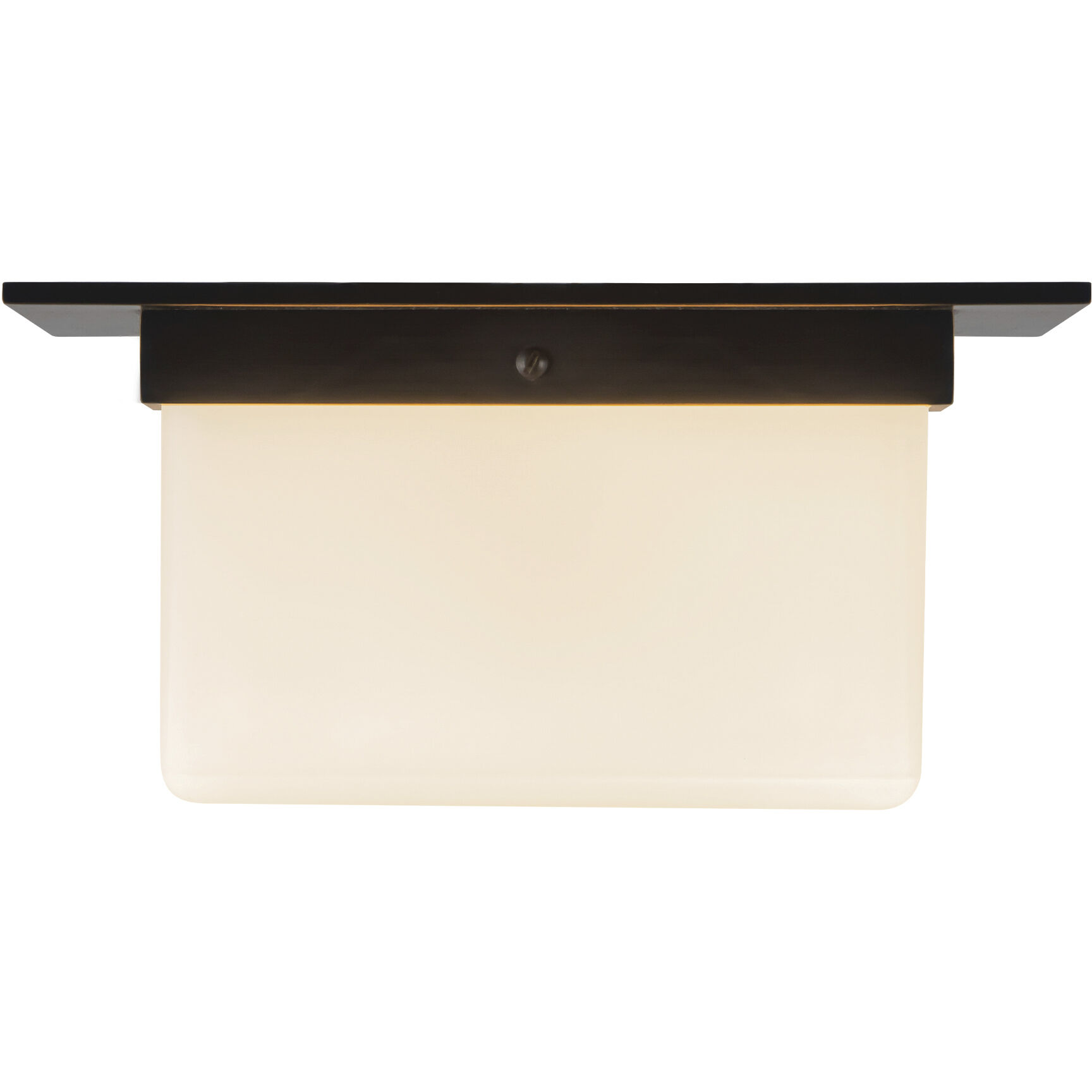 Mineral 2 Light 11.13 inch Urban Bronze and Matte Opal Glass Flush Mount Ceiling Light in Opal Glass Shade