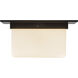 Mineral 2 Light 11.13 inch Urban Bronze and Matte Opal Glass Flush Mount Ceiling Light in Opal Glass Shade