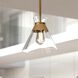 Harper 1 Light 8.5 inch Natural Brass Mini Pendant Ceiling Light