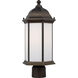 Sevier 1 Light 17.75 inch Antique Bronze Outdoor Post Lantern, Medium