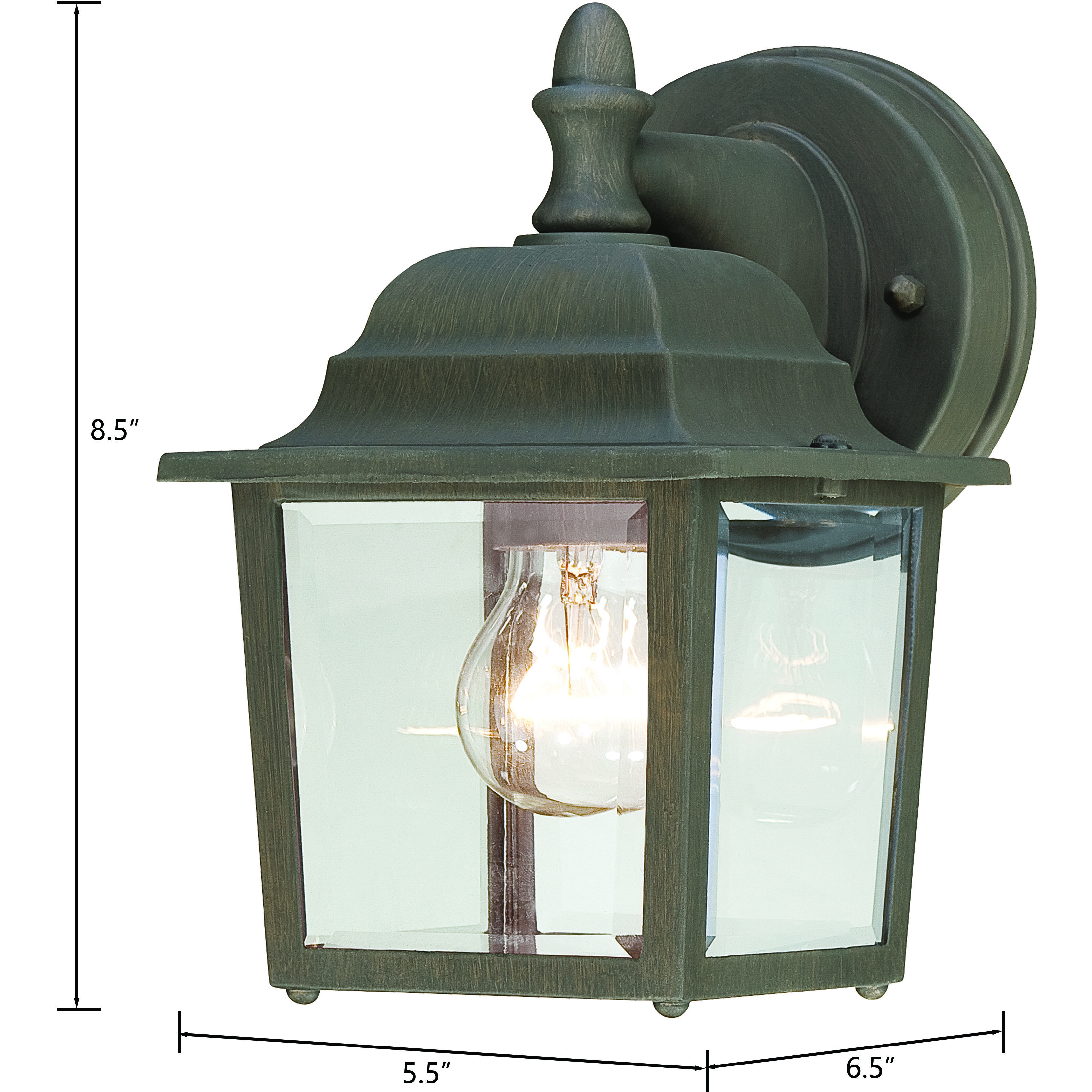 Hawthorne 1 Light 8.5 inch Painted Bronze Outdoor Sconce