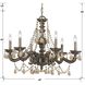 Paris Market 6 Light 28 inch Venetian Bronze Chandelier Ceiling Light in Golden Teak Hand Cut