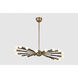 Obie 18 Light 36.25 inch Patina Brass/Bronze Chandelier Ceiling Light