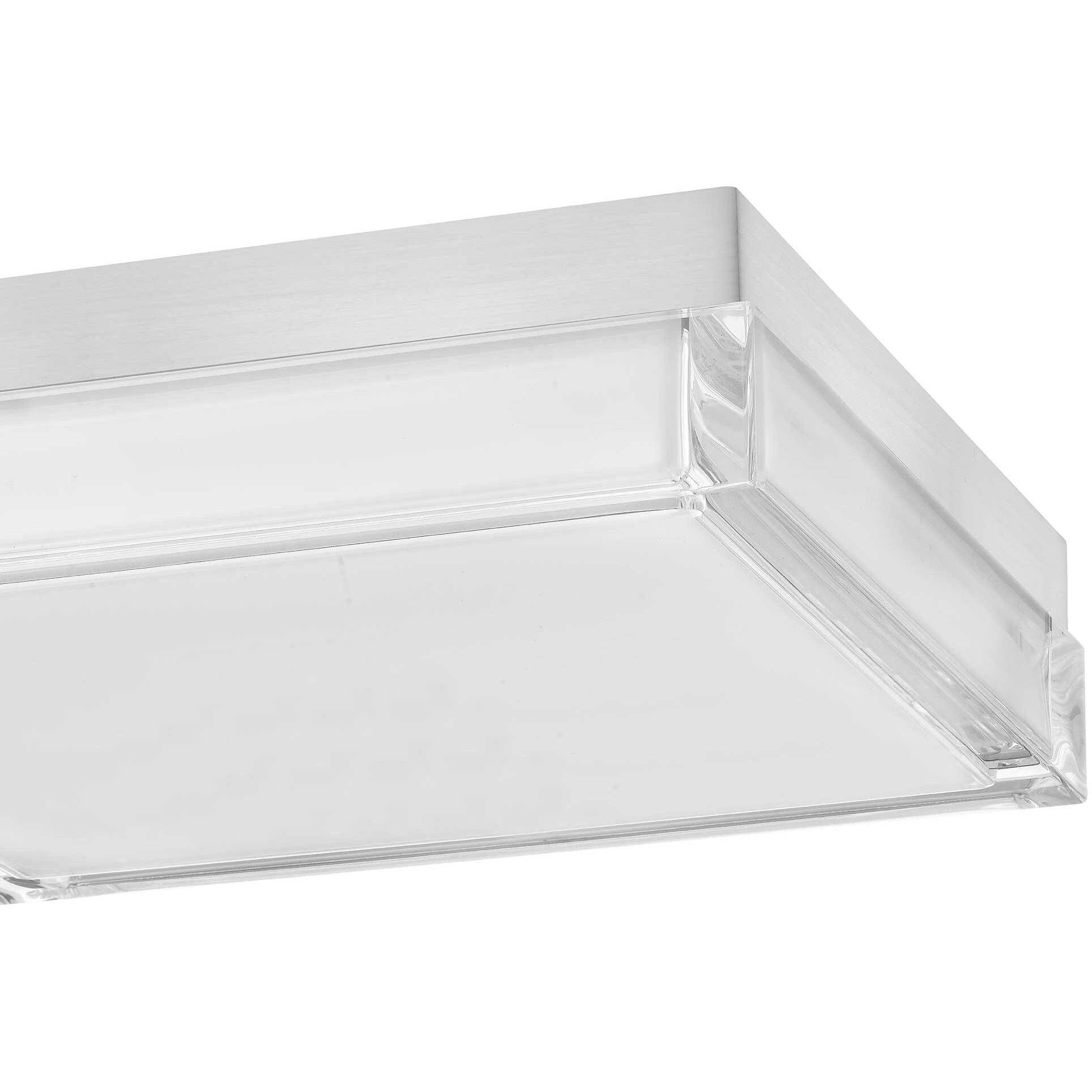 Box LED 11 inch Brushed Stainless Steel Outdoor Flush Mount