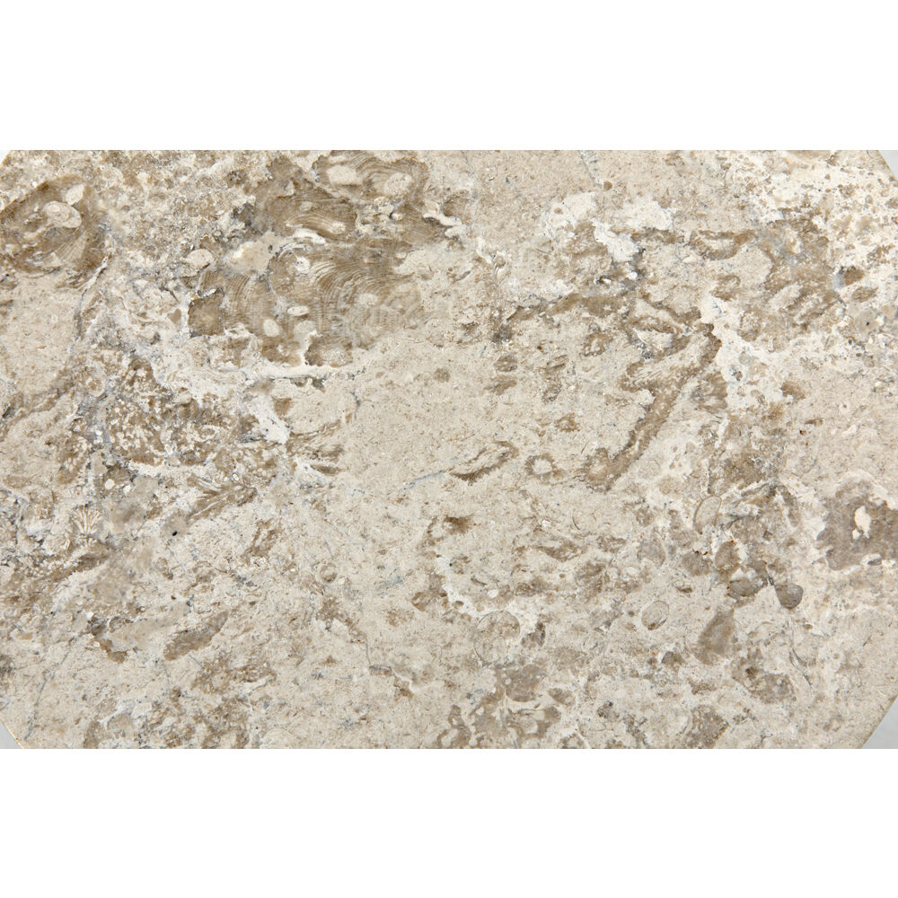 Architect 26 X 14 inch White Marble Side Table, C