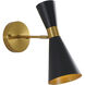 Canada 1 Light 5 inch Black and Gold Wall Sconce Wall Light