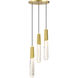 Drifting Droplets LED 11.63 inch Brushed Brass Pendant Ceiling Light