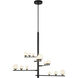 Cypress LED 18 inch Black Chandelier Ceiling Light