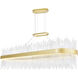 Genevieve LED 47 inch Medallion Gold Pool Table Light Ceiling Light