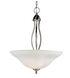 Farmhouse 3 Light 16 inch Brushed Nickel Pendant Ceiling Light