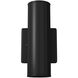 Riga 2 Light 8 inch Matte Black Outdoor Wall Light