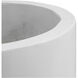 Everest White Planter, Round Small
