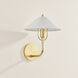 Mariel 1 Light 9.75 inch Aged Brass/Soft White Wall Sconce Wall Light in Aged Brass and Soft White