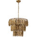 Coral Luxe 4 Light 20 inch Gold Pendant Ceiling Light