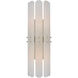 AERIN Bonnington Tall Sconce Wall Light in Polished Nickel, Alabaster