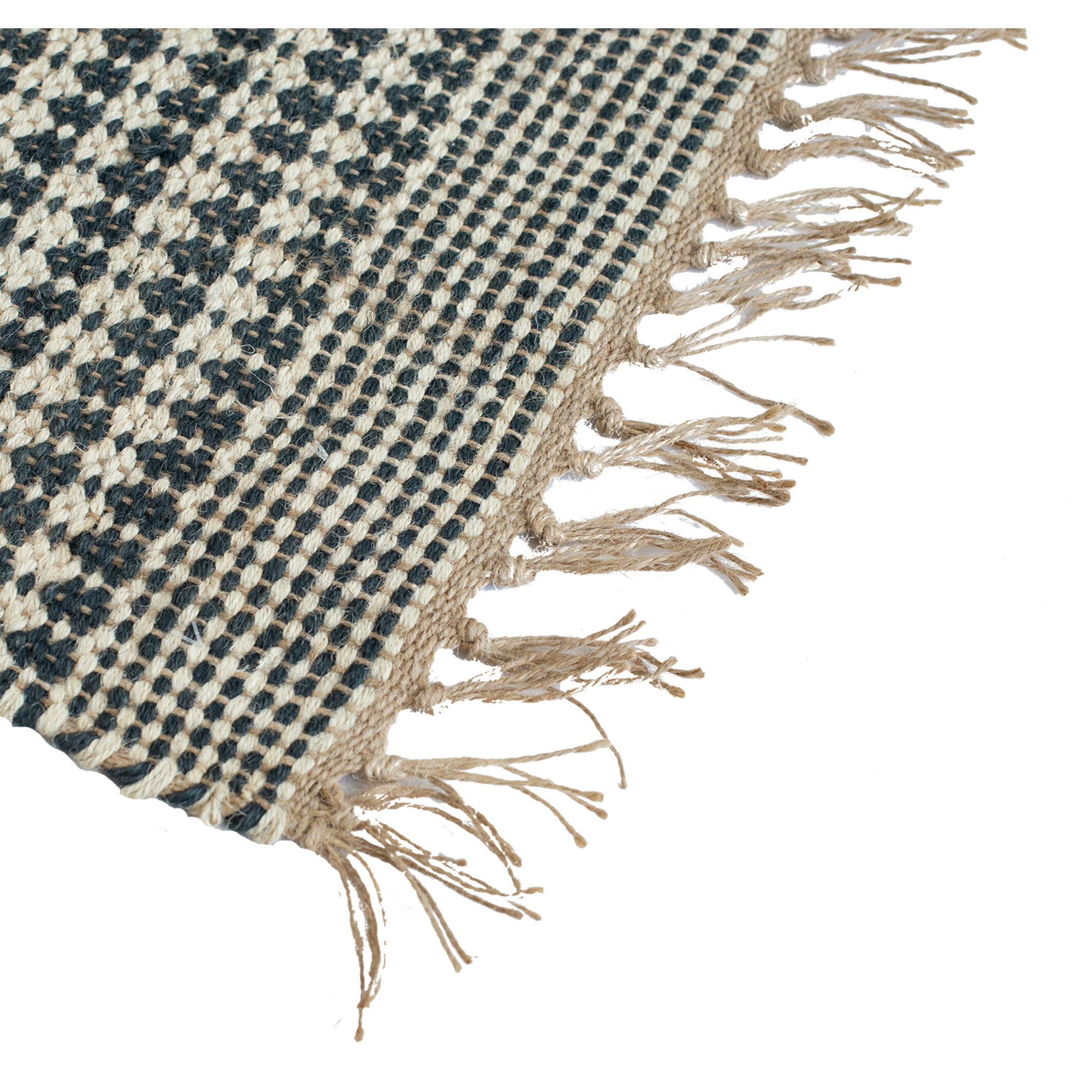 Jute 96 X 60 inch Multi Color Rug, Rectangle