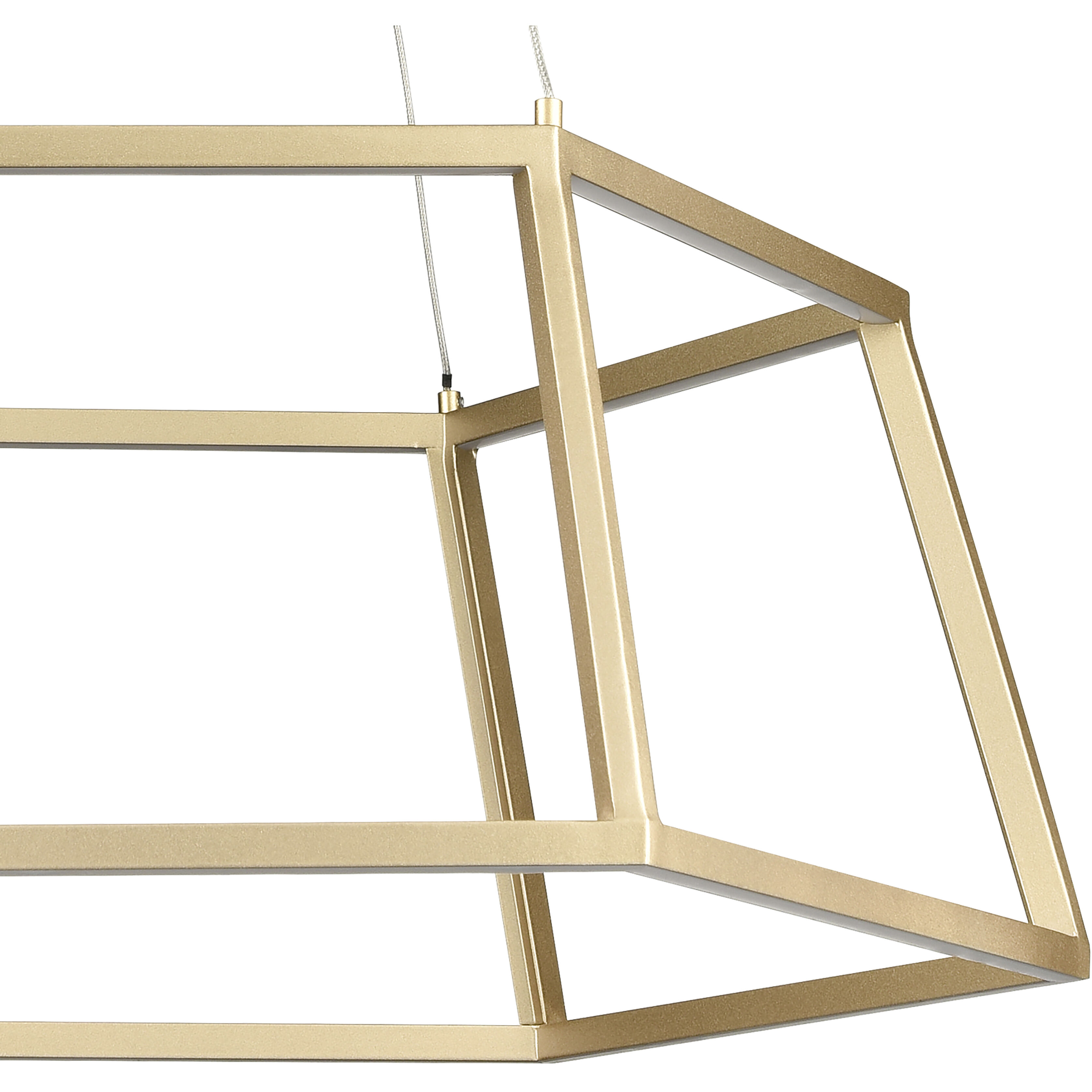 Minimalist LED 21 inch Soft Gold Chandelier Ceiling Light