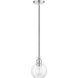 Downtown 1 Light 7 inch Brushed Nickel Mini Pendant Ceiling Light, Sphere
