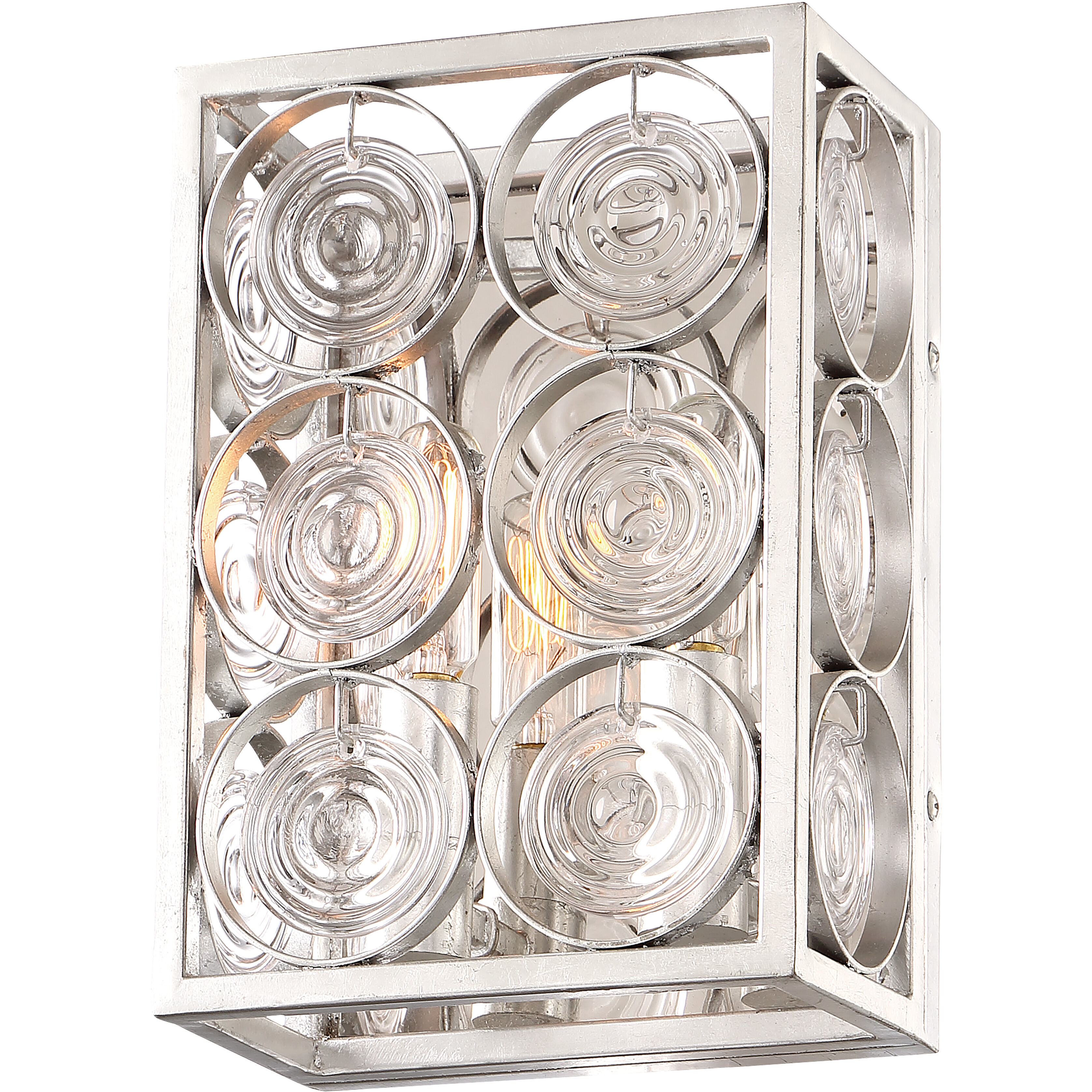 Culture Chic 2 Light 6.75 inch Catalina Silver Wall Sconce Wall Light
