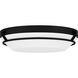 Dunbar 16 inch Matte Black Flush Mount Ceiling Light