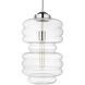 Ballina 1 Light 10 inch Polished Nickel Mini-Pendant Ceiling Light