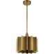 Alora Mood Plisse 1 Light 11.63 inch Aged Gold Pendant Ceiling Light
