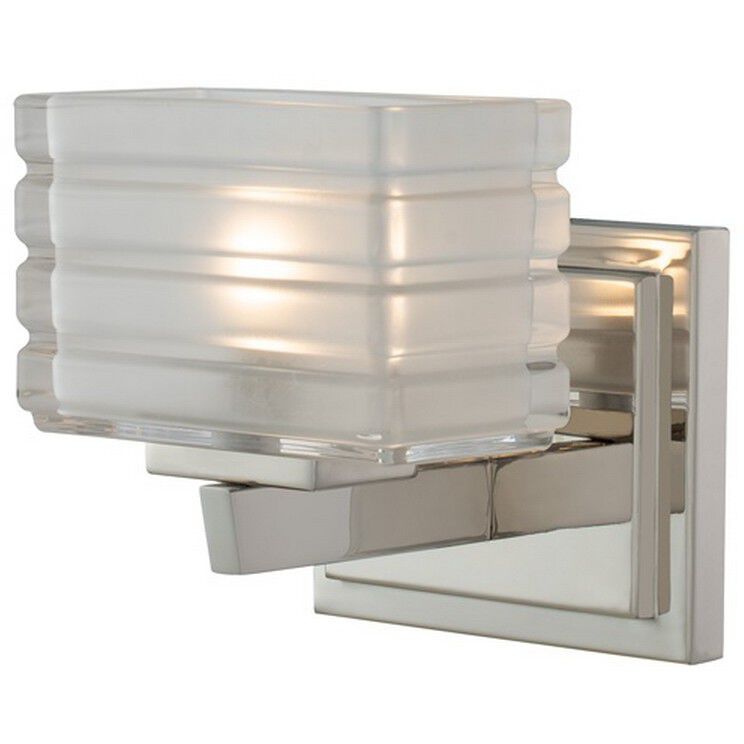 Victoria LED 6 inch Polished Nickel Bath Vanity Light Wall Light