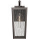 Madison 1 Light 20.75 inch Bronze Outdoor Sconce in Waterglass