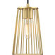 Liana 1 Light 6 inch Brushed Gold Pendant Ceiling Light