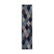 Pollack 96 X 27 inch Navy/Charcoal/Taupe/Light Gray/Aqua Rugs, Runner