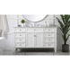 Park Avenue 60 X 22 X 35 inch White Vanity Sink Set