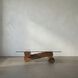 Calatrava 68 X 36 inch Dark Walnut and Glass Coffee Table