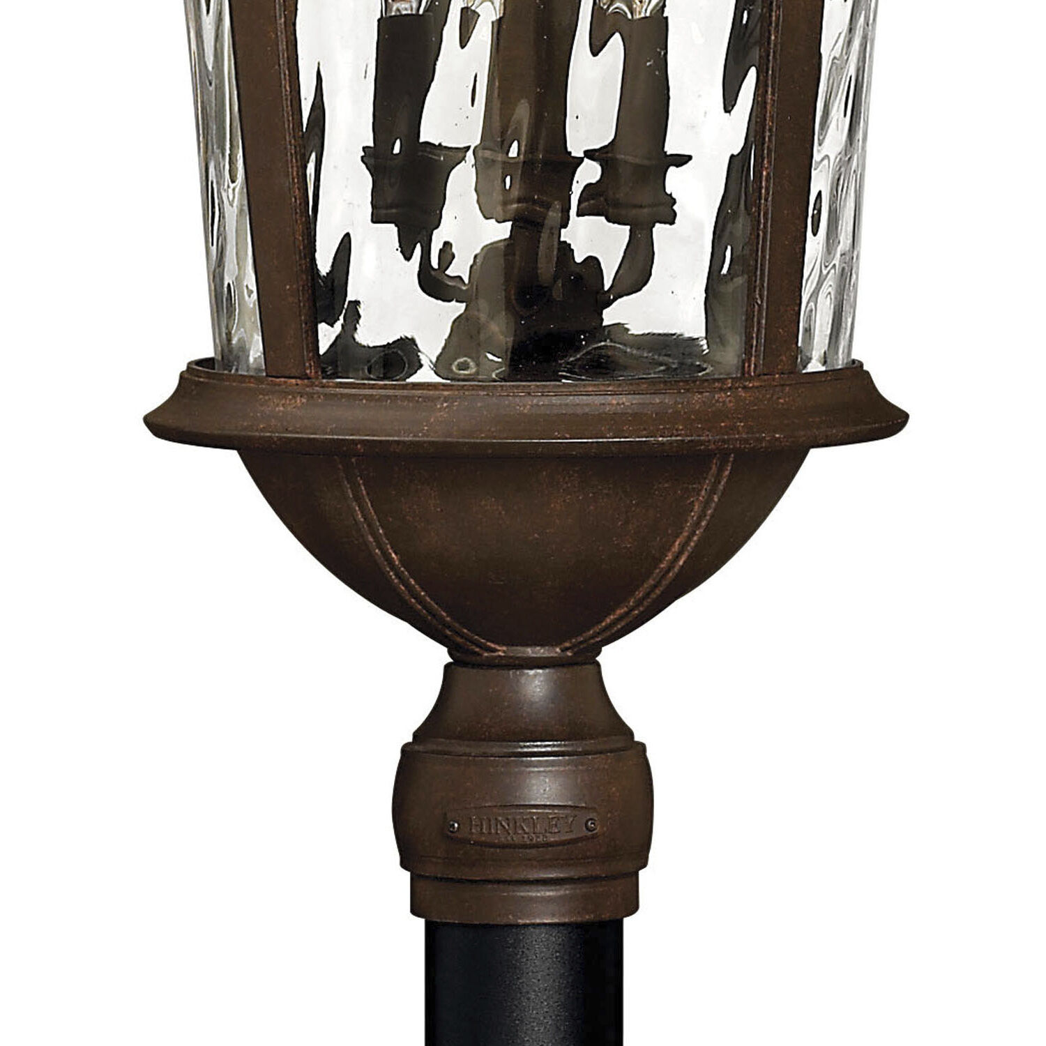 Estate Series Windsor 6 Light 34.75 inch River Rock Outdoor Post Mount Lantern, Extra Large