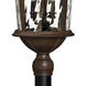 Estate Series Windsor 6 Light 34.75 inch River Rock Outdoor Post Mount Lantern, Extra Large
