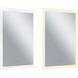Abigail 49 X 29.5 inch Matte White Mirror, Rectangle