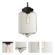 Olin 1 Light Black Cord Pendant Ceiling Light